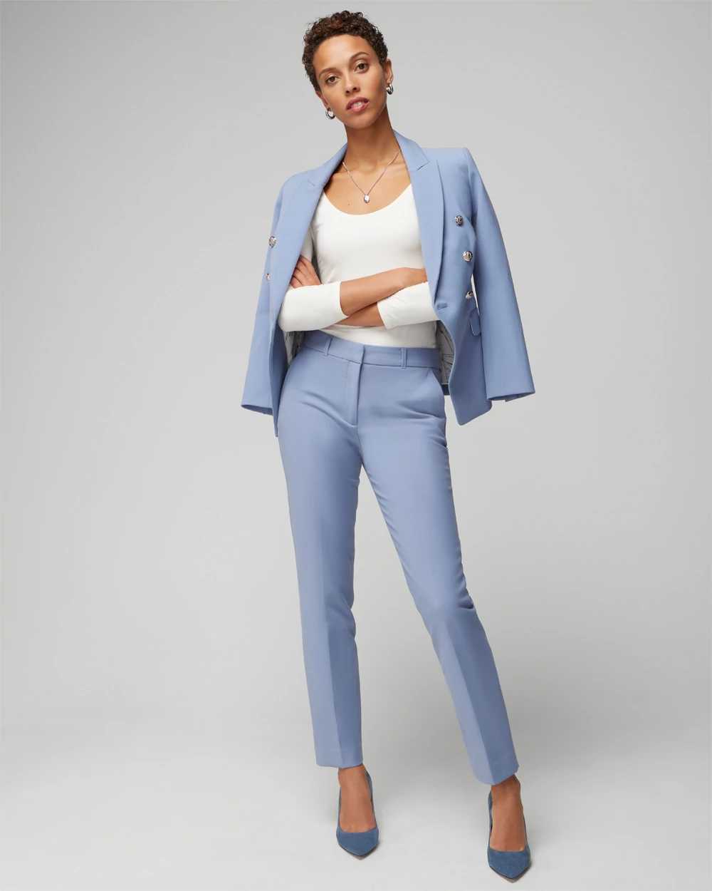 White house black market slim ankle pants top